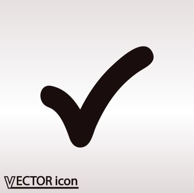 simge onaylayın. düz tasarım stil