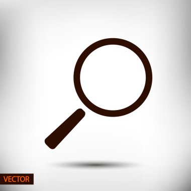 Arama simgesi. Düz tasarım