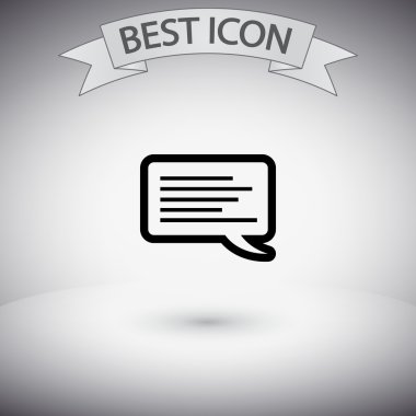 komik konuşma balonu simgesinin