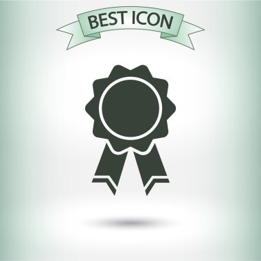 Kurdele simgeli rozet