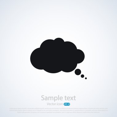 komik konuşma balonu simgesinin