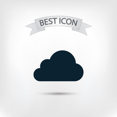 Bulut simge düz tasarım stil