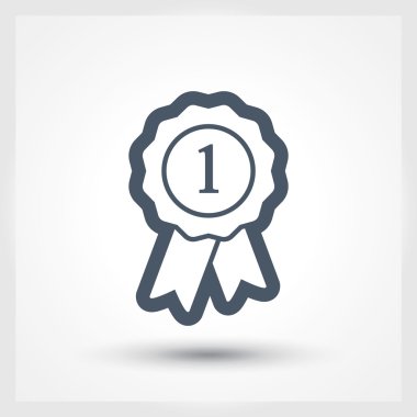 Kurdele simgeli rozet