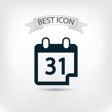 Takvim simgesini düz tasarım stili