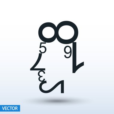 Verileri şekiller insan yüzü