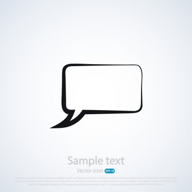 komik konuşma balonu simgesinin