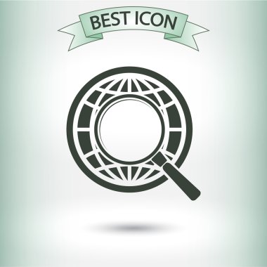 büyüteç simgesini toprakla