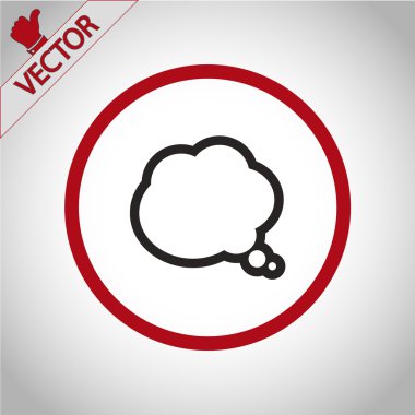 komik konuşma balonu simgesinin