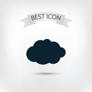 Bulut simge düz tasarım stil