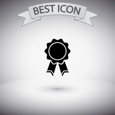 Kurdele simgeli rozet