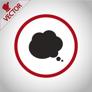 komik konuşma balonu simgesinin