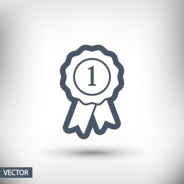 Kurdele simgeli rozet