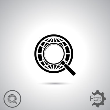 Dünya Büyüteç arama simgesi