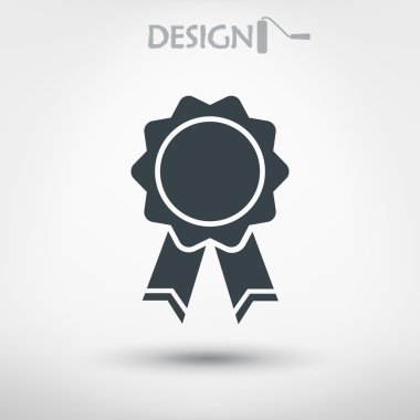 Kurdele simgeli rozet