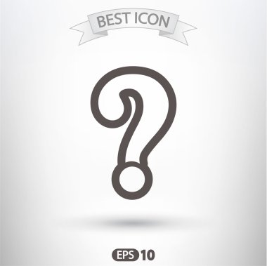 Soru işareti simgesi simgesi