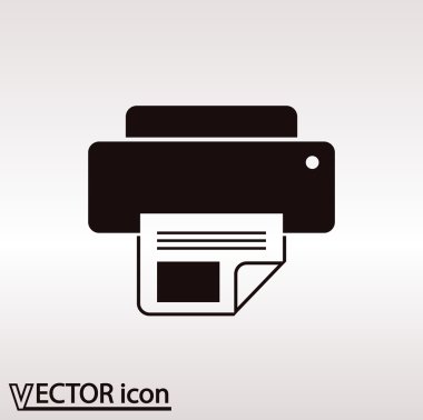 Yazıcı simgesi tasarım