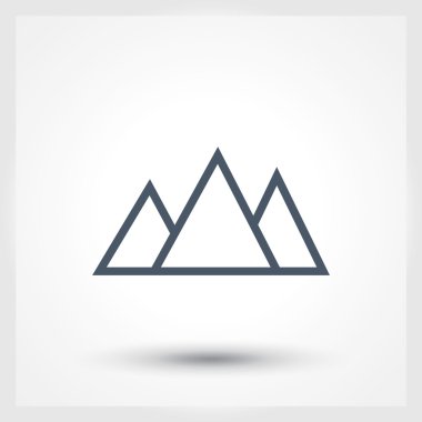 dağlar simgesi tasarım