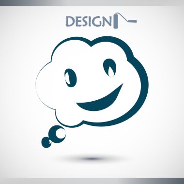 komik konuşma balonu simgesinin