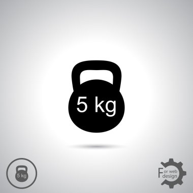 Dumbbell icon design clipart