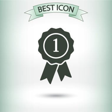 Kurdele simgeli rozet