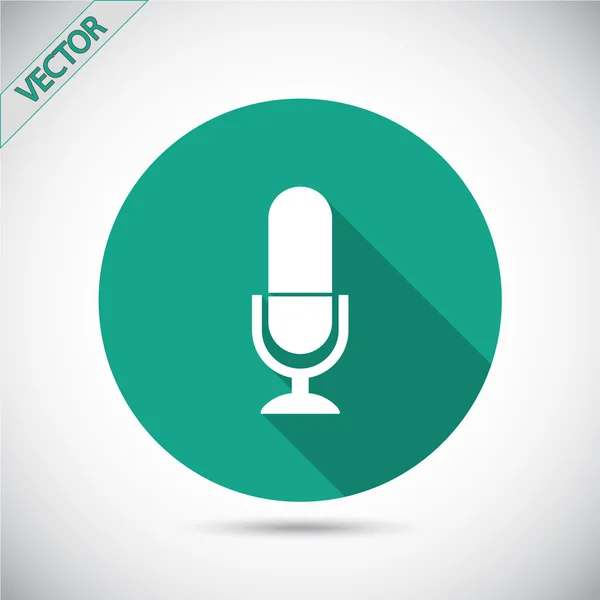 Icon дизайн мікрофон — стоковий вектор