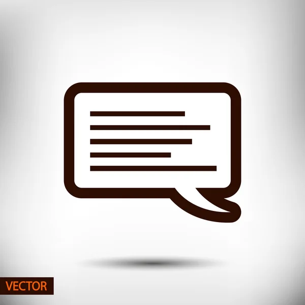 Speech bubble icon — Stock Vector