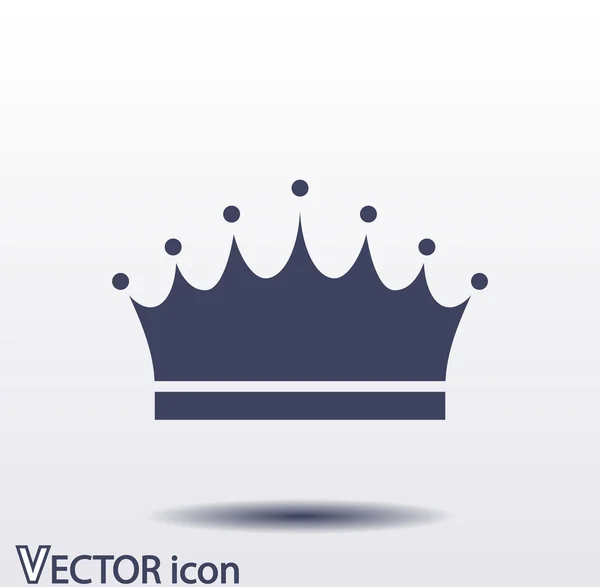 Design icona corona — Vettoriale Stock