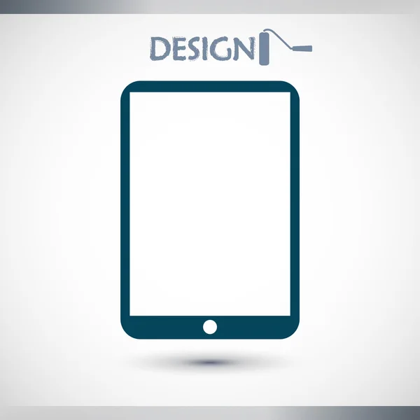 Tableta digital moderna icono de PC — Vector de stock