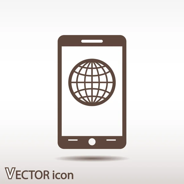 Mobiele smartphone pictogram — Stockvector