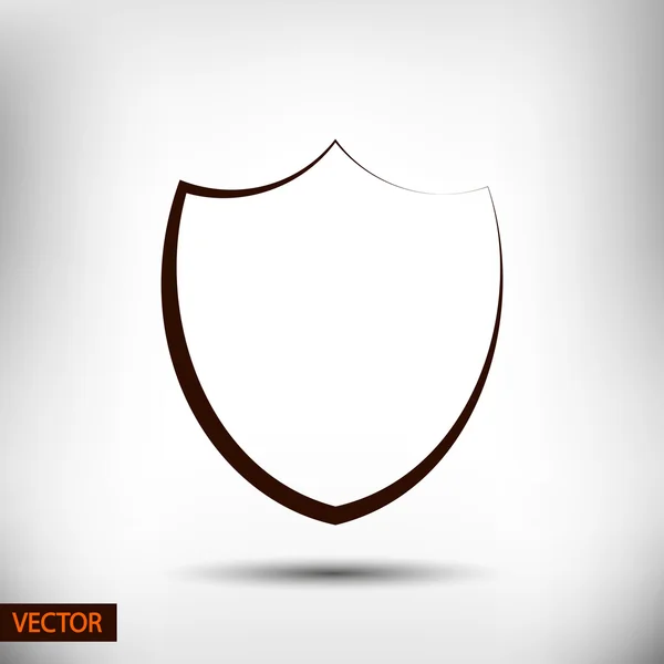 Escudo Icono de diseño — Vector de stock