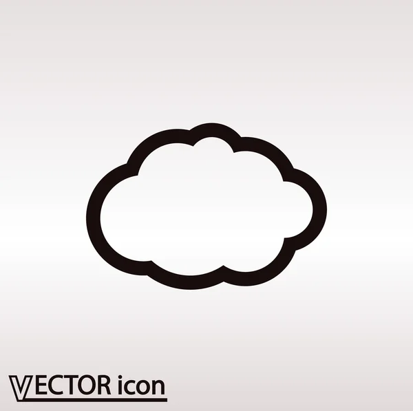 云的图标平面设计风格 — 图库矢量图片
