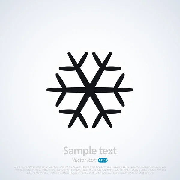 Sneeuwvlok pictogram — Stockvector