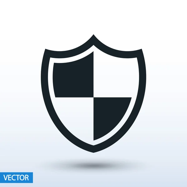 Pajzs ikon. lapos design stílus — Stock Vector