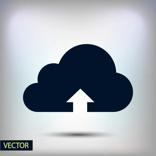 Icona di caricamento cloud — Vettoriale Stock