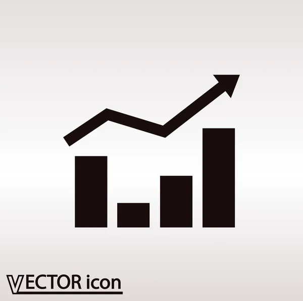 Infographic, grafiek pictogram — Stockvector