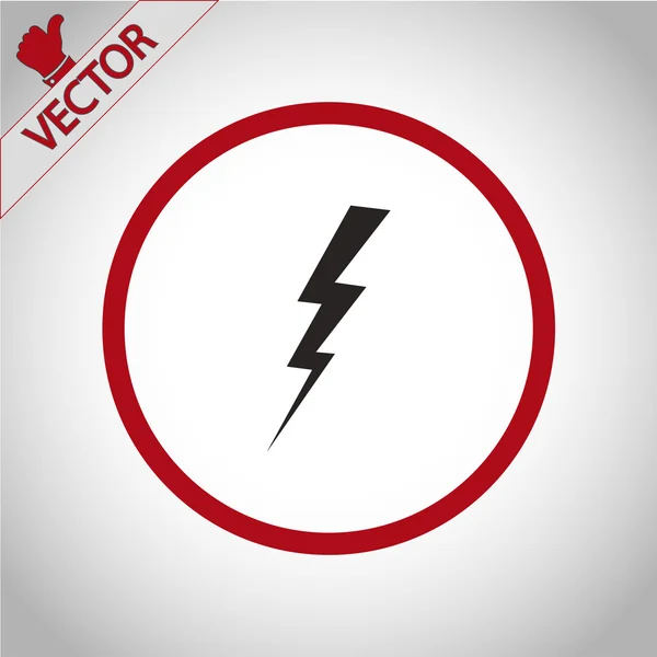 Lightning icon — Stock Vector