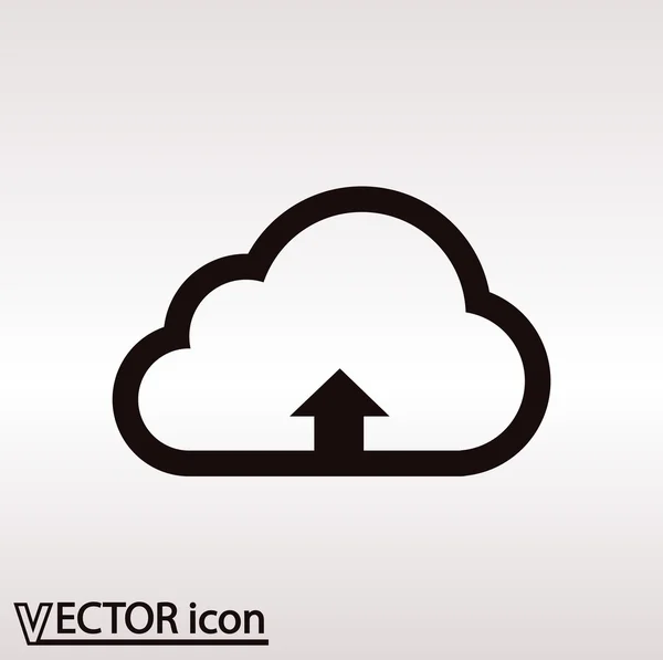 Cloud-Upload-Symbol — Stockvektor