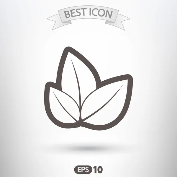 Tree leaves icon — Stock Vector