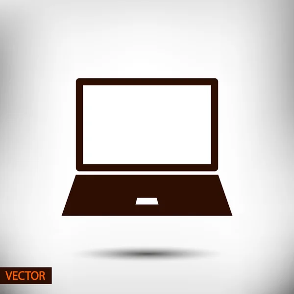 Laptop icon design — Stock Vector