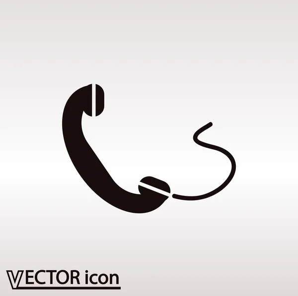 Téléphone, icône plate — Image vectorielle