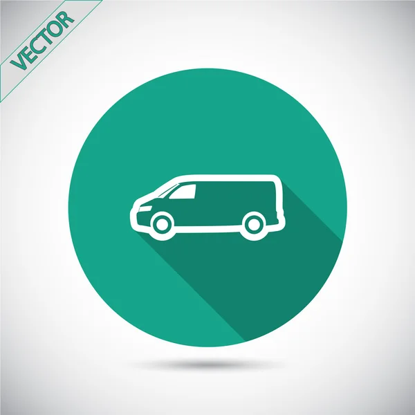 Vrachtwagen Flat Icon — Stockvector