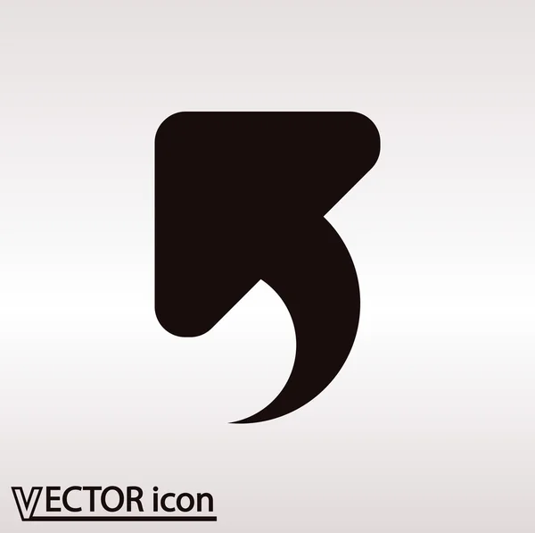 Icono flecha arriba — Vector de stock