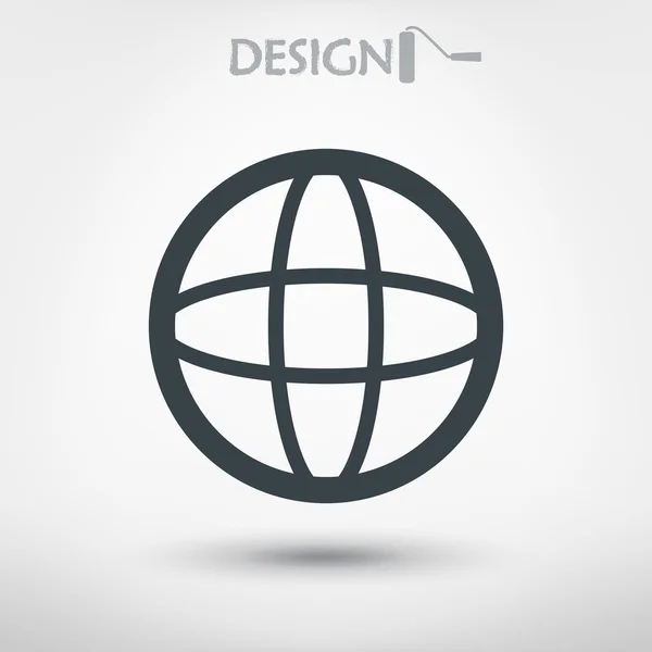 Conception d'icône de planète — Image vectorielle