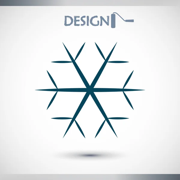 Snowflake icon — Stock Vector