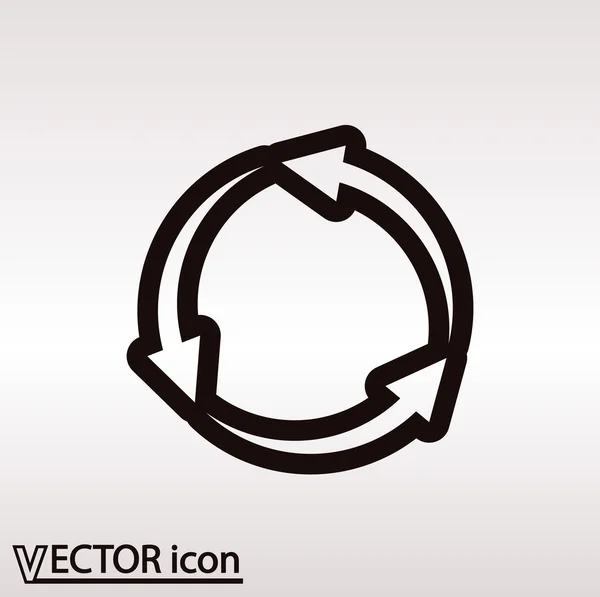 Desenho de setas circulares — Vetor de Stock