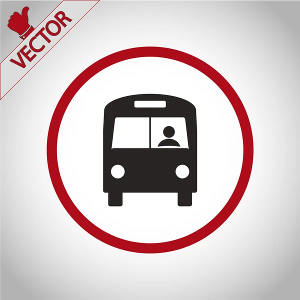 Bus pictogram ontwerp — Stockvector