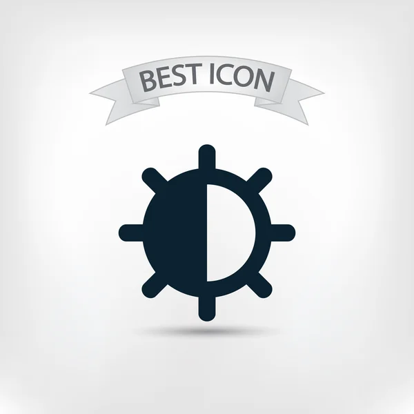 Icono de brillo y contraste — Vector de stock