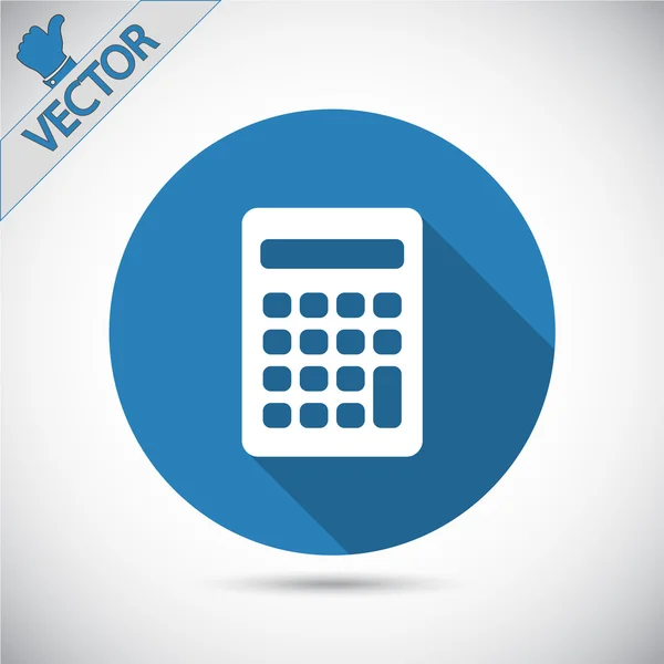 Plochý design ikony kalkulačka — Stockový vektor