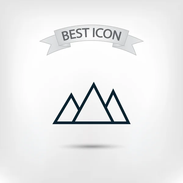 Mountains icon design — Stock Vector