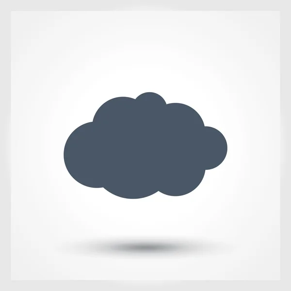 Cloud icon Estilo de diseño plano — Vector de stock